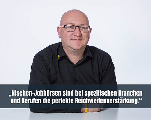 Sven Gölz von Personalwerk mit Bildunterschrift eines Zitates aus dem Interview